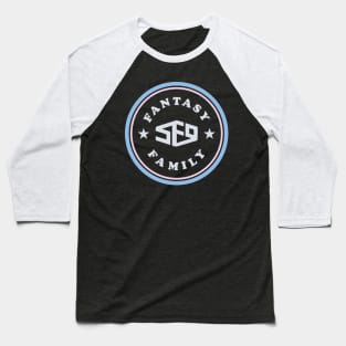 SF9 fantasy family logo typography dark Baseball T-Shirt